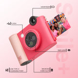 KODAK Smile+ Wireless Digital Instant Print Camera with Effect-changing Lens - Fuchsia