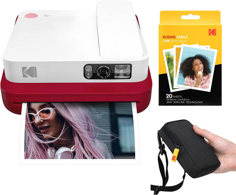 Kodak Classic Digital Instant Camera (Red) Starter Bundle