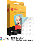 Kodak Smile Instant Print Camera (Black/White) Gift Bundle