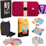 Kodak Smile Instant Print Camera (Red) Gift Bundle