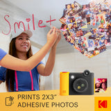 KODAK Smile+ Wireless Digital Instant Print Camera with Effect-changing Lens - Black