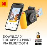 KODAK Smile+ Wireless Digital Instant Print Camera with Effect-changing Lens - Black