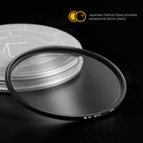 KODAK Filter Set Pack of 3 Premium UV, CPL & ND4 Filters 37mm-105mm