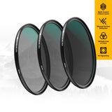 KODAK Neutral Density Filter 37mm-105mm Set Pack of 3 ND2, ND4 & ND8 Filters