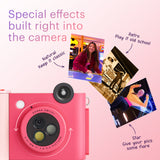 KODAK Smile+ Wireless Digital Instant Print Camera with Effect-changing Lens - Fuchsia