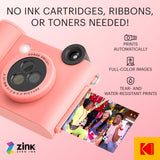 KODAK Smile+ Wireless Digital Instant Print Camera with Effect-changing Lens - Pink