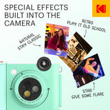 KODAK Smile+ Wireless Digital Instant Print Camera with Effect-changing Lens - Green